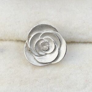 B.A.B. Sterling Silver 925 Flower Lapel Pin Floral, Designer René Kern, Germany